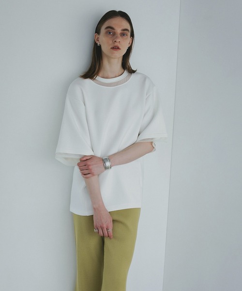 MANOF（マノフ）の「SHEER NECK CUT TOPS（Tシャツ/カットソー）」 - WEAR