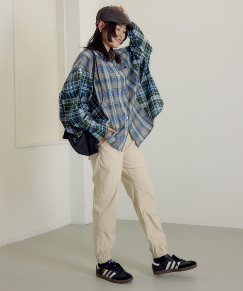 RODEO CROWNS WIDE BOWL（ロデオクラウンズワイドボウル）の「D/S COOL EASY JOGパンツ（その他パンツ・レディース・ライトカーキ/ブラック/ライトベージュ/オレンジ系その他/サックスブルー/ライトブラック/カーキ/ダークオレンジ・SMALL/MEDIUM）」の11枚目の写真