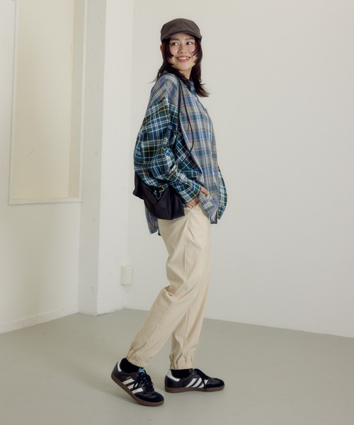 RODEO CROWNS WIDE BOWL（ロデオクラウンズワイドボウル）の「D/S COOL EASY JOGパンツ（その他パンツ・レディース・ライトカーキ/ブラック/ライトベージュ/オレンジ系その他/サックスブルー/ライトブラック/カーキ/ダークオレンジ・SMALL/MEDIUM）」の9枚目の写真