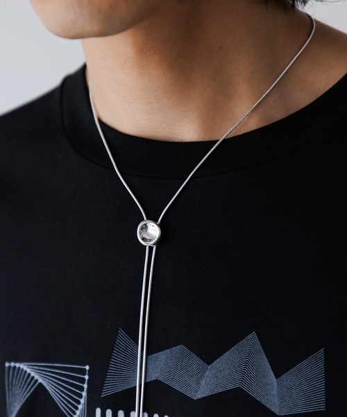 h'eres PEBBLE LOOP TIE ネックレス　ループタイ 即日発送】h'eres PEBBLE LOOP TIE ヒアーズ ループタイ - メルカリ