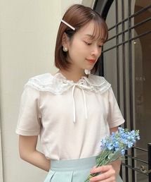 F i.n.t | レースフリル衿カットトップス(Tシャツ/カットソー)