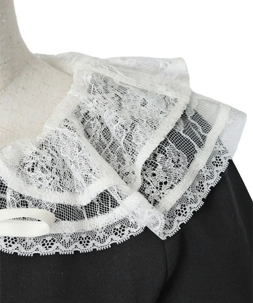 F i.n.t（フィント）の「レースフリル衿カットトップス　夏服【1枚で快適】/ fint　フィント（Tシャツ/カットソー・レディース・ピンクベージュ/ブラック・FREE）」の16枚目の写真
