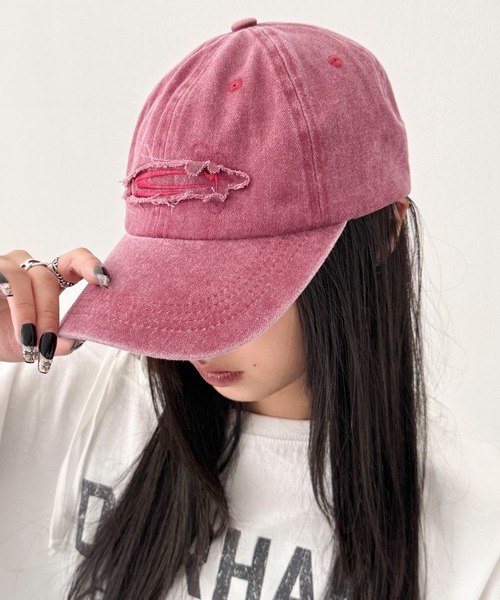 WEGO(ウィゴー)の「WEGO/フリンジロゴピグメントキャップ(キャップ・レディース・レッド/ブラウン/ブラック・FREE)」の16枚目の写真