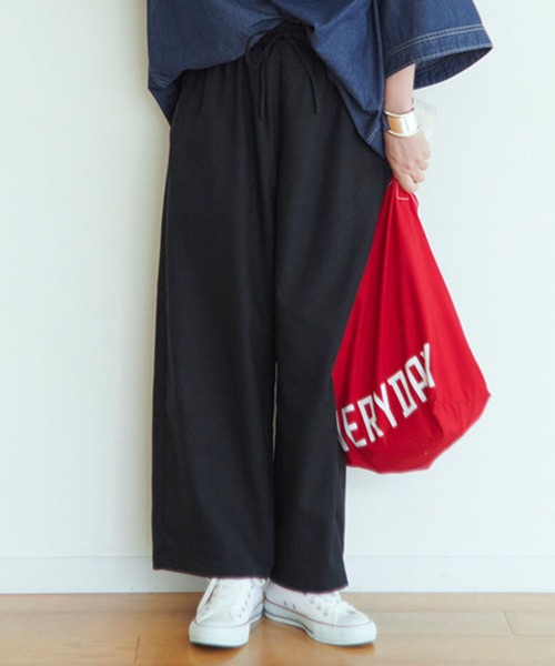 セール】【イージーケア・接触冷感】ストレートイージーパンツ[プチ