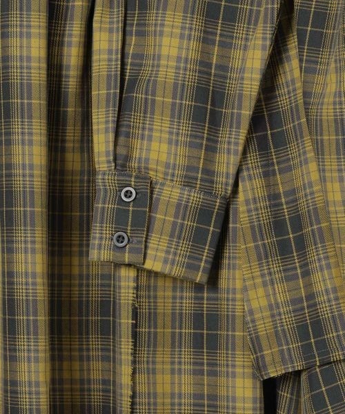 JEANASIS（ジーナシス）の「シャツライクアシメチェックロングスカート/496534（スカート・レディース・ブラック系その他/イエロー/レッド系その他/ブルー系その他/レッド・FREE）」の15枚目の写真