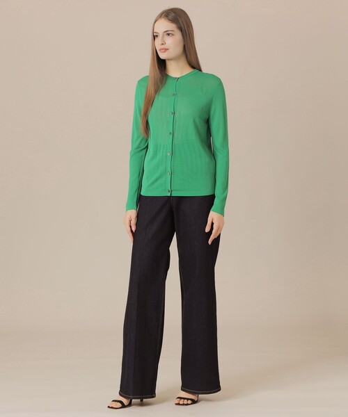 MACKINTOSH LONDON(マッキントッシュ ロンドン)の「クールレーヨンカーディガン(カーディガン/ボレロ・レディース・ネイビー/ホワイト系その他/レッド系その他3/グリーン・38/40)」の8枚目の写真