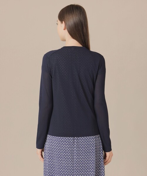 MACKINTOSH LONDON(マッキントッシュ ロンドン)の「クールレーヨンカーディガン(カーディガン/ボレロ・レディース・ネイビー/ホワイト系その他/レッド系その他3/グリーン・38/40)」の11枚目の写真