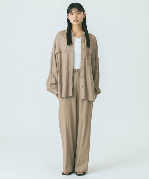 ROSE BUD(ローズバッド)の「(GENE HEAVENS)BIG POCKET PANTS(その他パンツ・レディース・ブラック/カーキ/ベージュ・ONE SIZE)」の8枚目の写真