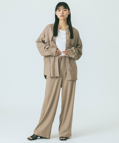 ROSE BUD(ローズバッド)の「(GENE HEAVENS)BIG POCKET PANTS(その他パンツ・レディース・ブラック/カーキ/ベージュ・ONE SIZE)」の7枚目の写真