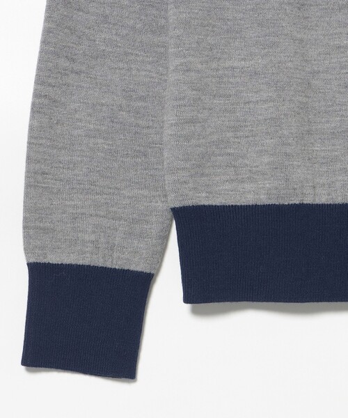 セール】PURPLE LABEL / ハーフジップ ボーダー ニット（ニット