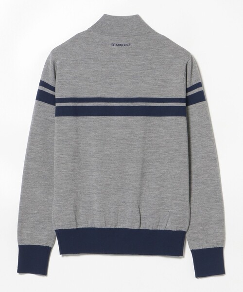 セール】PURPLE LABEL / ハーフジップ ボーダー ニット（ニット