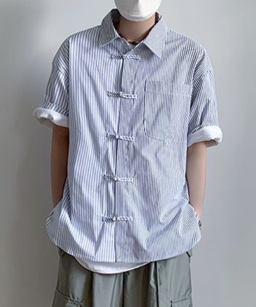 chamaページ CELINE ボタン付きストライプ半袖ニット chama様専用ページ CELINE ボタン付きストライプ半袖ニット