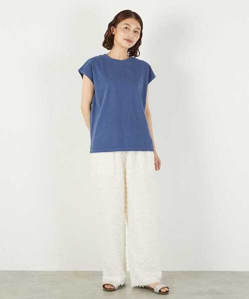 STAR&STRIPE(スターアンドストライプ)の「《別注》【STAR&STRIPE /スターアンドストライプ】フレンチスリーブ(Tシャツ/カットソー・レディース・ホワイト/ブラウン/ブルー/チャコールグレー・FREE)」の19枚目の写真