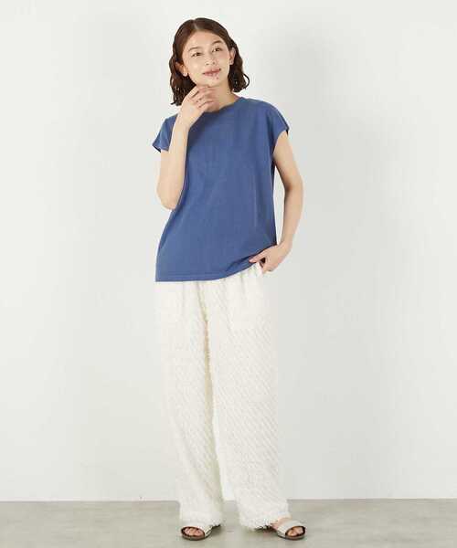 STAR&STRIPE(スターアンドストライプ)の「《別注》【STAR&STRIPE /スターアンドストライプ】フレンチスリーブ(Tシャツ/カットソー・レディース・ホワイト/ブラウン/ブルー/チャコールグレー・FREE)」の20枚目の写真