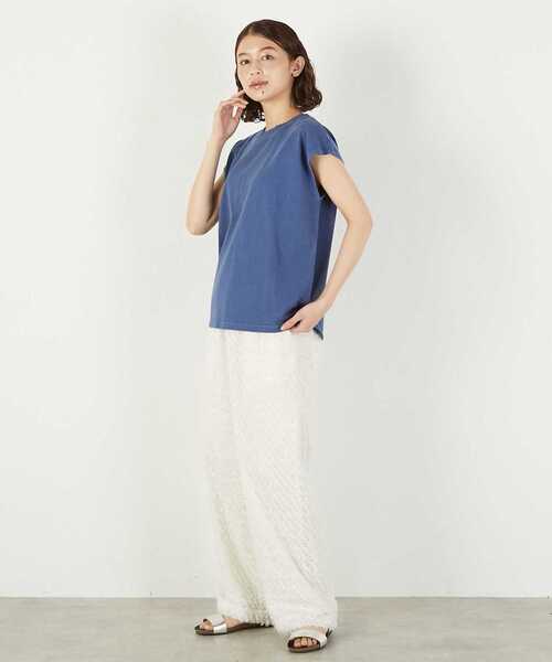 STAR&STRIPE(スターアンドストライプ)の「《別注》【STAR&STRIPE /スターアンドストライプ】フレンチスリーブ(Tシャツ/カットソー・レディース・ホワイト/ブラウン/ブルー/チャコールグレー・FREE)」の21枚目の写真