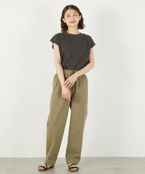 STAR&STRIPE(スターアンドストライプ)の「《別注》【STAR&STRIPE /スターアンドストライプ】フレンチスリーブ(Tシャツ/カットソー・レディース・ホワイト/ブラウン/ブルー/チャコールグレー・FREE)」の8枚目の写真