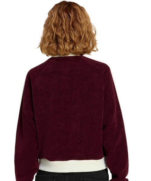 adidas(アディダス)の「adidas VELOUR KNIT TRACK TOP / アディダス ベロア ニット トラック トップ(その他アウター・レディース・バーガンディー・L/M/S)」の10枚目の写真