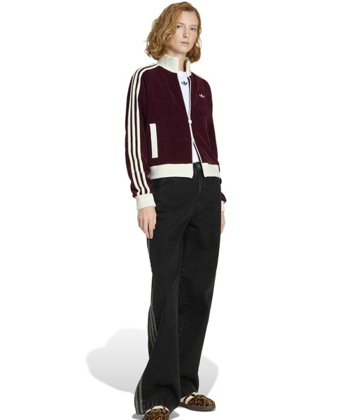 adidas VELOUR KNIT TRACK TOP / アディダス ベロア ニット トラック