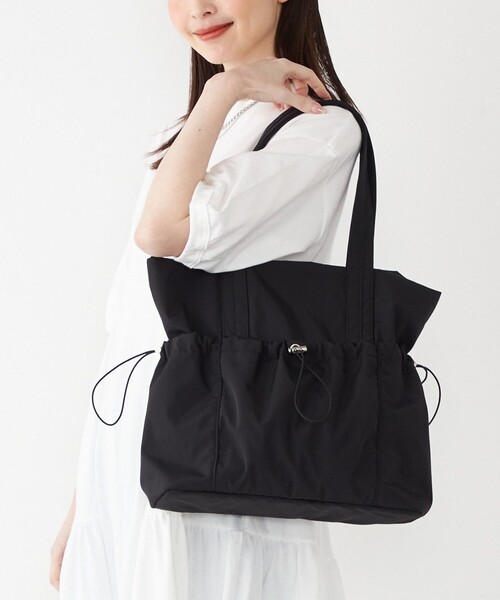 SHIPS Colors: A4 ナイロン ギャザー トートバッグ ◇（トートバッグ