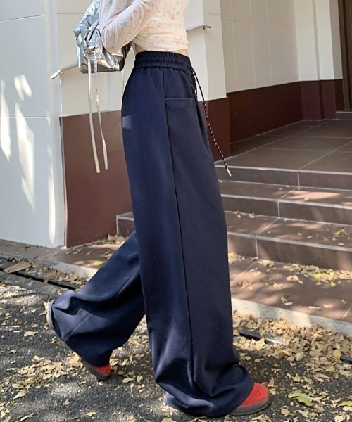 セール】【NuNuNa】《低身長向け》ドロストイージーワイドスウェット