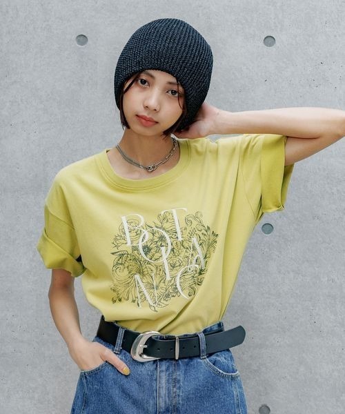 ジュリアボーイページ ボタニカルシシュウTシャツ（Tシャツ/カットソー）｜PAGEBOY