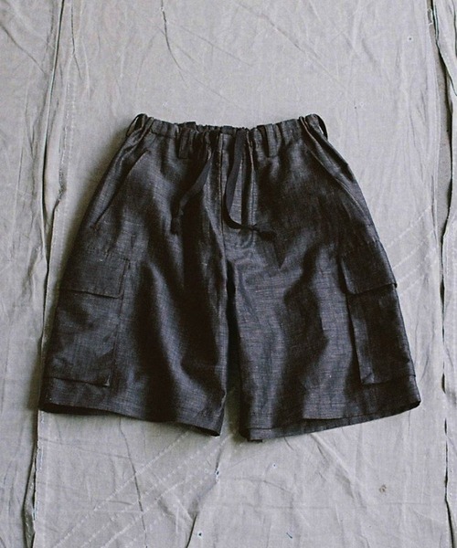 LIDNM リドム　MELANGE WOOL WIDE SHIRT、SHORTS LIDNM リドム MELANGE WOOL WIDE SHIRT、SHORTS メンズ
