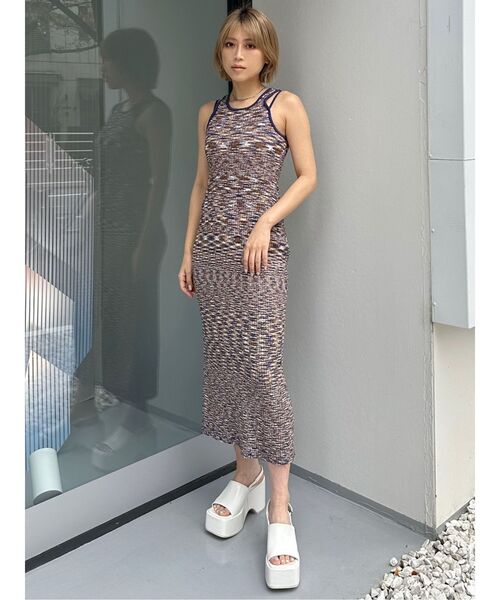アンクレイヴ　ナチュラルリネン ロングジレ ワンピース 黒 麻100% 高身長 リネンタッチウエストギャザーフレンチスリーブマキシ