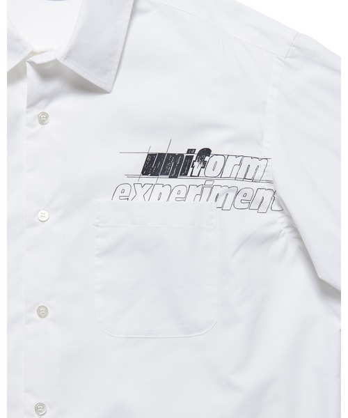 uniform experiment（ユニフォームエクスペリメント）の「IN-PROCESS PRINT SHIRT（シャツ/ブラウス・メンズ・ホワイト/ライトブルー・3/2/1/4）」の12枚目の写真