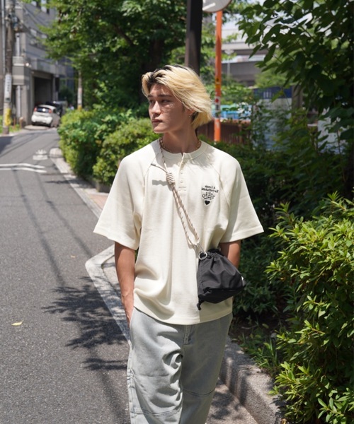 kaoyorinakami(カオヨリナカミ)の「Connie thermal henley tee / コニーサーマルヘンリーネックTシャツ(Tシャツ/カットソー・メンズ・ブラック/ホワイト・SMALL/MEDIUM/LARGE/X-LARGE)」の18枚目の写真