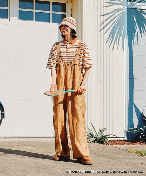 niko and...（ニコアンド）の「【STRANGER THINGS】コラボ レトロボーダーポロシャツ（ポロシャツ・レディース・イエロー/オフホワイト/ライトブルー・LARGE/MEDIUM）」の10枚目の写真