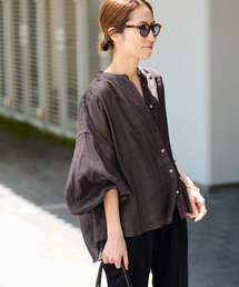 FRAMeWORK | ラミーランタンスリーブバンドカラー(シャツ/ブラウス)