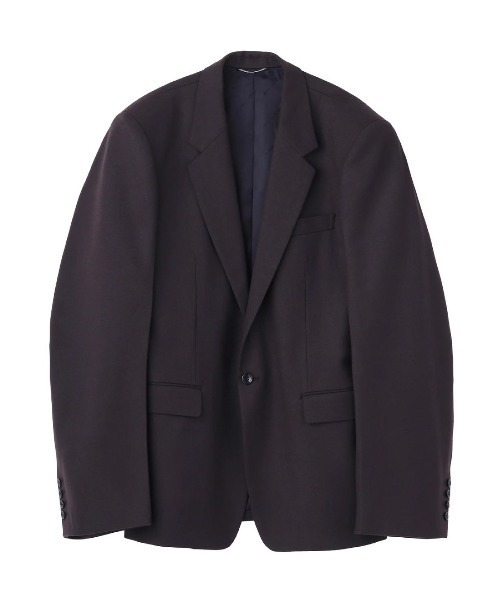 JOHN LAWRENCE SULLIVAN(ジョンローレンスサリバン)の「JOHN LAWRENCE SULLIVAN WOOL BARATHEA MASSIVE ROUNDED SLEEVE SINGLE BREASTED JACKET (1B005-0125-07)(テーラードジャケット・メンズ・ブラック/ブラウン・46)」の6枚目の写真