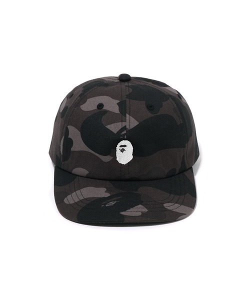 A BATHING APE（アベイシングエイプ）の「COLOR CAMO APE HEAD ONE POINT PANEL CAP（キャップ・メンズ・ブラック/ネイビー/パープル/レッド・FREE）」の5枚目の写真
