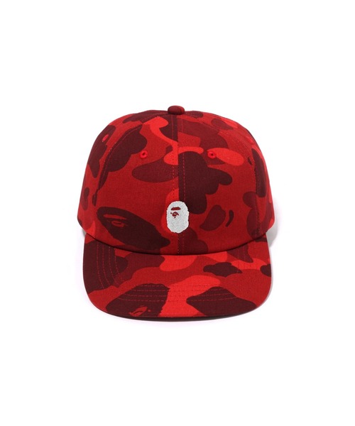 A BATHING APE（アベイシングエイプ）の「COLOR CAMO APE HEAD ONE POINT PANEL CAP（キャップ・メンズ・ブラック/ネイビー/パープル/レッド・FREE）」の10枚目の写真