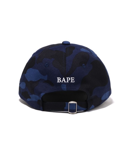 A BATHING APE（アベイシングエイプ）の「COLOR CAMO APE HEAD ONE POINT PANEL CAP（キャップ・メンズ・ブラック/ネイビー/パープル/レッド・FREE）」の12枚目の写真