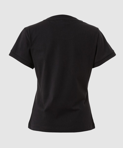 GANNI（ガニー）の「Basic Cotton Jersey Poodle Baby Fit T-shirt（Tシャツ/カットソー・レディース・ブラック系その他・S/M/L/XS）」の2枚目の写真