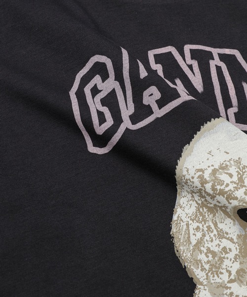 GANNI（ガニー）の「Basic Cotton Jersey Poodle Baby Fit T-shirt（Tシャツ/カットソー・レディース・ブラック系その他・S/M/L/XS）」の5枚目の写真
