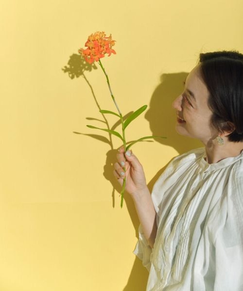 studio CLIP(スタディオクリップ)の「《高山都×INDIA IS BEAUTIFUL》コットンボイル刺繍ブラウス(シャツ/ブラウス・レディース・ブラック/ホワイト/グリーン・FREE)」の14枚目の写真