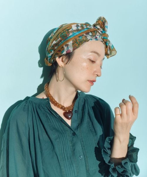 studio CLIP(スタディオクリップ)の「《高山都×INDIA IS BEAUTIFUL》コットンボイル刺繍ブラウス(シャツ/ブラウス・レディース・ブラック/ホワイト/グリーン・FREE)」の8枚目の写真