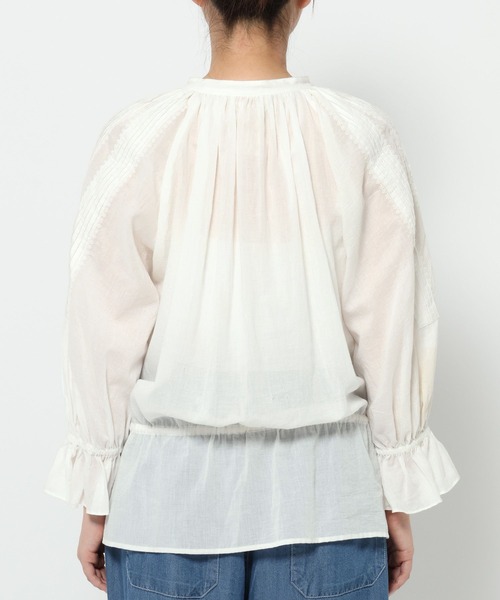 studio CLIP(スタディオクリップ)の「《高山都×INDIA IS BEAUTIFUL》コットンボイル刺繍ブラウス(シャツ/ブラウス・レディース・ブラック/ホワイト/グリーン・FREE)」の11枚目の写真