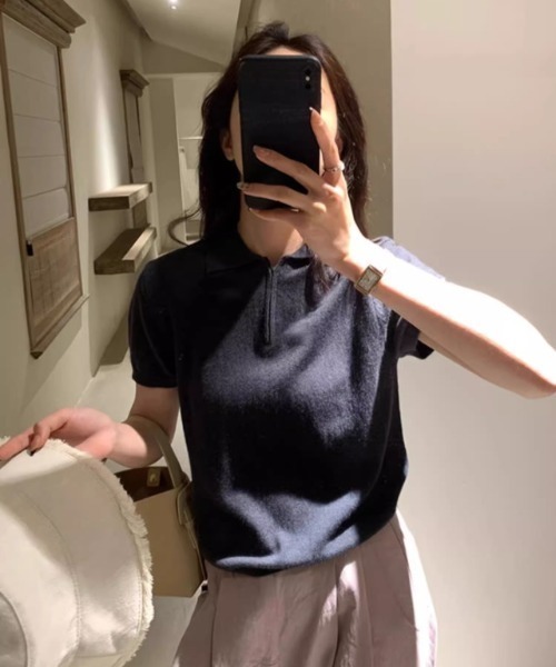 REBALANCE（リバランス）の「ニットポロ（ポロシャツ・レディース・A/B/D/C/E・FREE）」の8枚目の写真