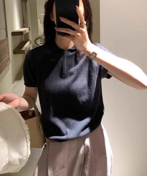 REBALANCE（リバランス）の「ニットポロ（ポロシャツ・レディース・A/B/D/C/E・FREE）」の13枚目の写真