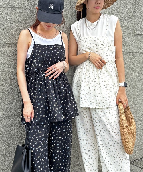 Nodressキャミソール 丸胴編み レースキャミソール（タンクトップ・キャミソール