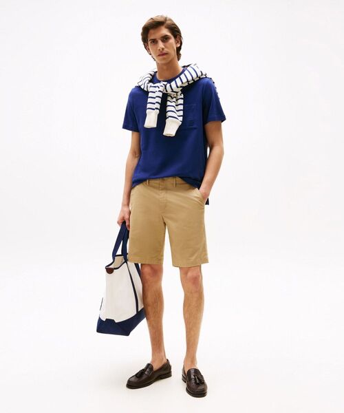 TOMMY HILFIGER(トミーヒルフィガー)の「モノグラムTシャツ(Tシャツ/カットソー・メンズ・ネイビー/ホワイト・LARGE/MEDIUM/SMALL/X-LARGE)」の4枚目の写真