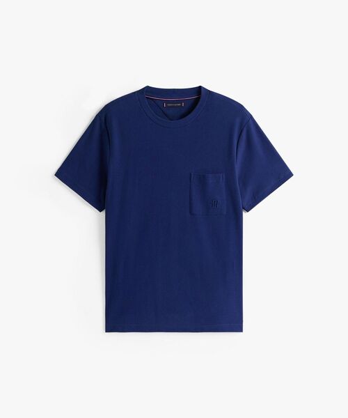 TOMMY HILFIGER(トミーヒルフィガー)の「モノグラムTシャツ(Tシャツ/カットソー・メンズ・ネイビー/ホワイト・LARGE/MEDIUM/SMALL/X-LARGE)」の6枚目の写真