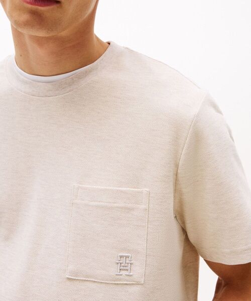 TOMMY HILFIGER(トミーヒルフィガー)の「モノグラムTシャツ(Tシャツ/カットソー・メンズ・ネイビー/ホワイト・LARGE/MEDIUM/SMALL/X-LARGE)」の7枚目の写真