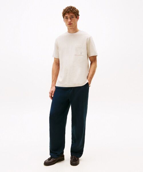 TOMMY HILFIGER(トミーヒルフィガー)の「モノグラムTシャツ(Tシャツ/カットソー・メンズ・ネイビー/ホワイト・LARGE/MEDIUM/SMALL/X-LARGE)」の8枚目の写真