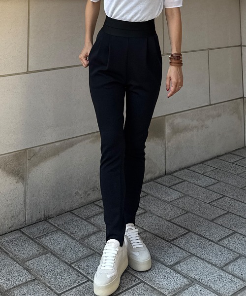 JENNE タックレギンスパンツ 日本製美脚アジアフィットタックレギンスパンツ（その他パンツ