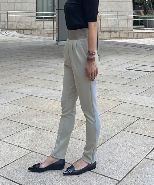 日本製美脚アジアフィットタックレギンスパンツ（その他パンツ