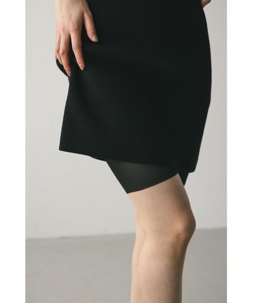 STYLEMIXER（スタイルミキサー）の「チュールレイヤーバイカーパンツ（その他パンツ・レディース・ブラック・SMALL/MEDIUM）」の6枚目の写真